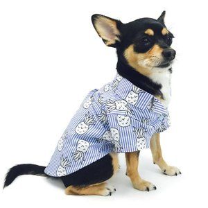 Dogo Blue Pineapple Shirt- Small Dogs - Size S